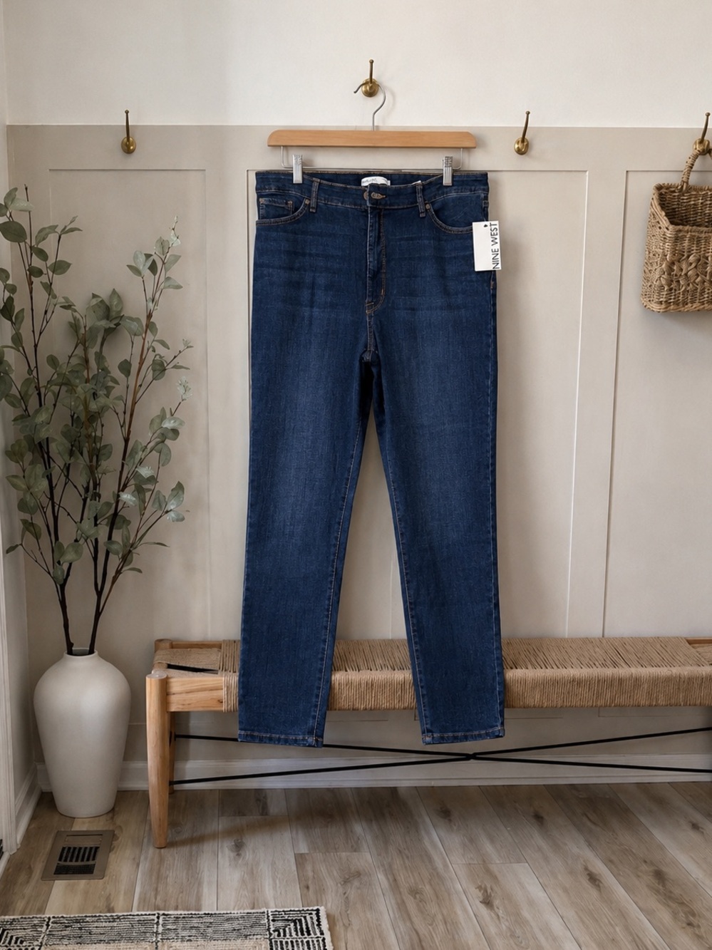 NWT Nine West Women’s Indigo High Rise Slim Jeans